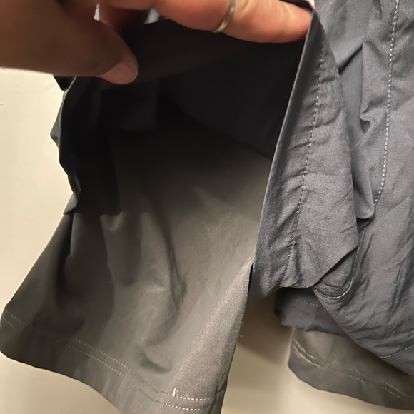 Little Donkey Andy shorts - gray/blue 2 layer running/active w/pockets - Picture 7 of 12
